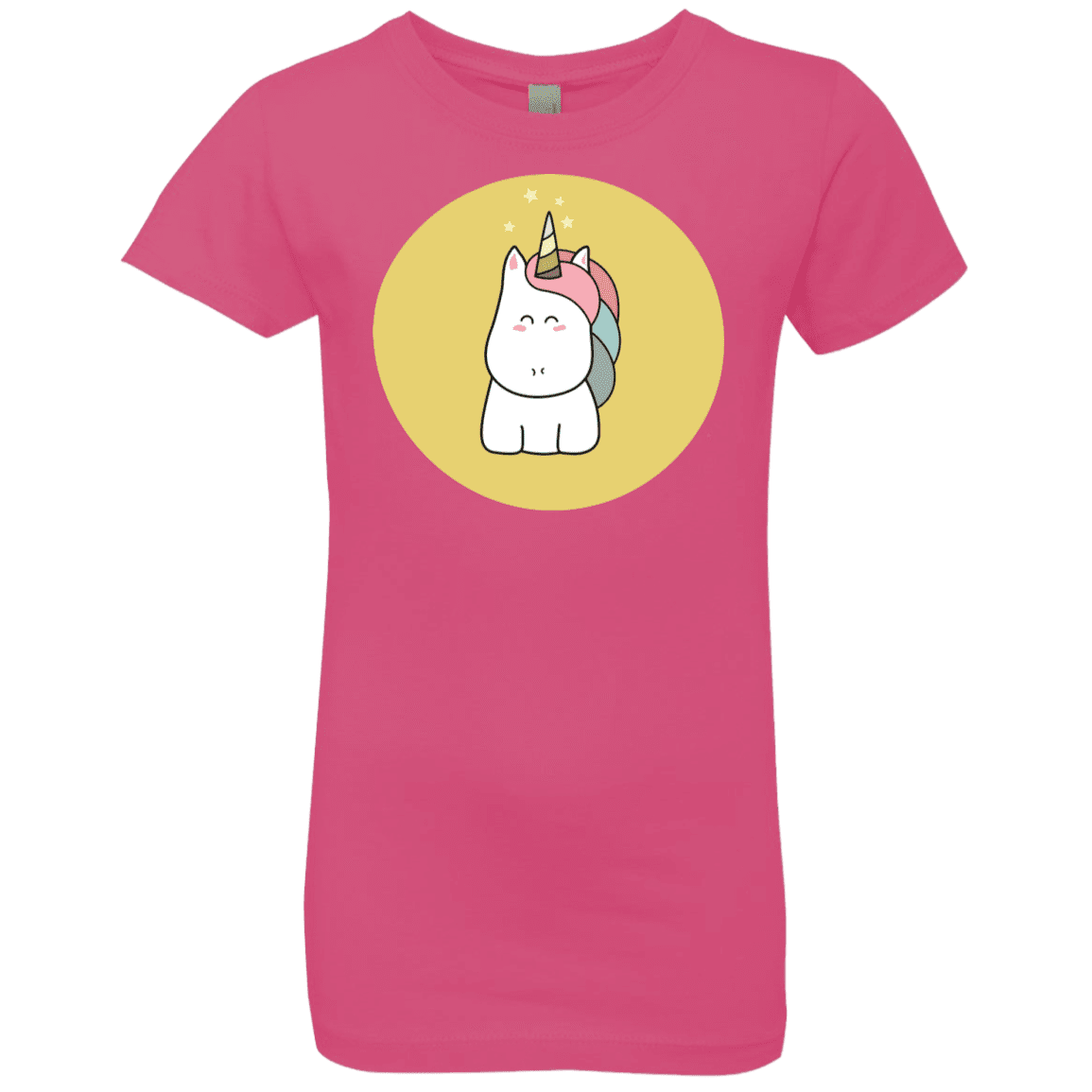 T-Shirts Hot Pink / YXS Kawaii Unicorn Girls Premium T-Shirt