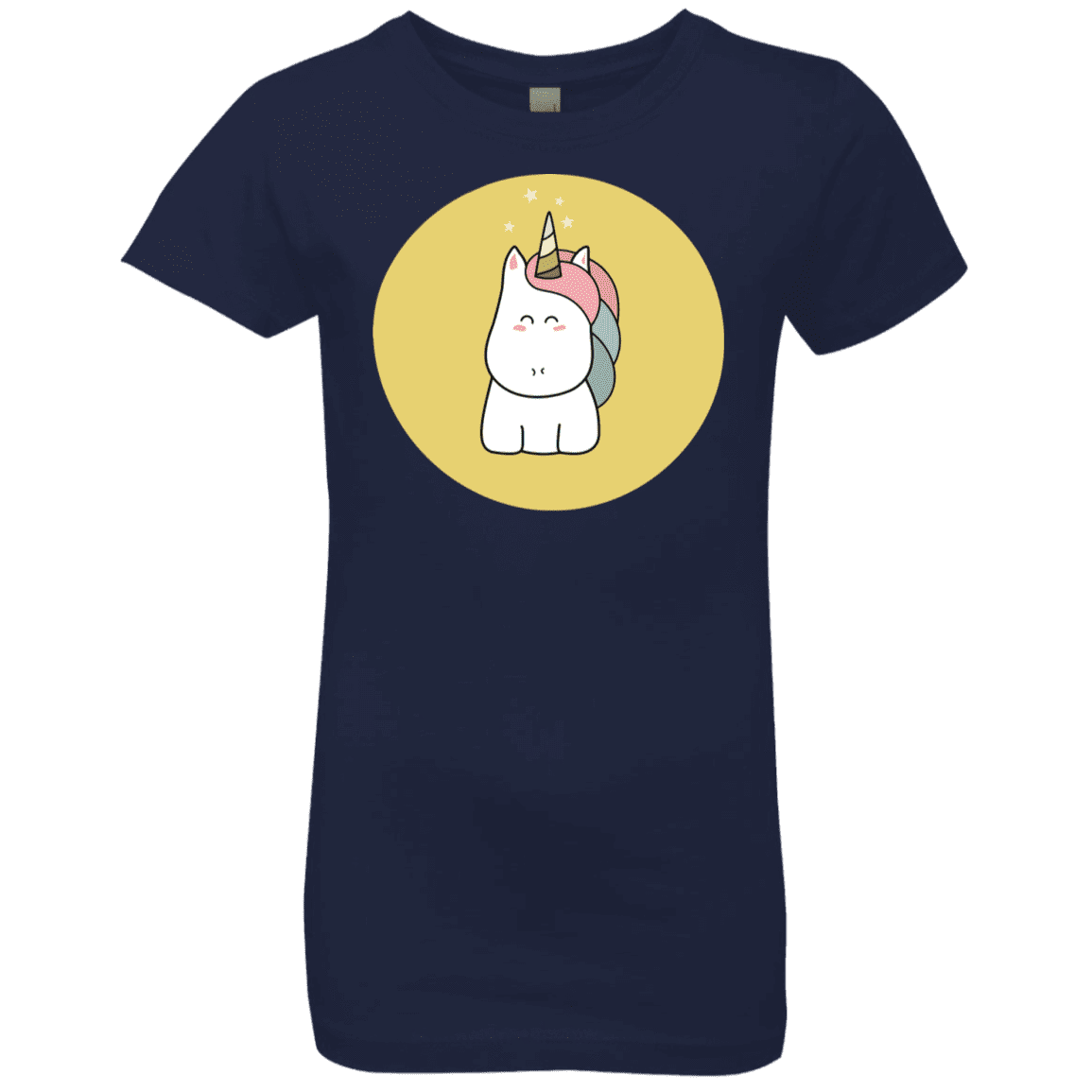 T-Shirts Midnight Navy / YXS Kawaii Unicorn Girls Premium T-Shirt