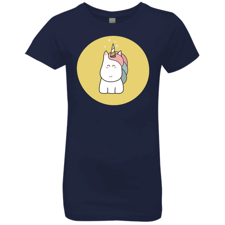 T-Shirts Midnight Navy / YXS Kawaii Unicorn Girls Premium T-Shirt