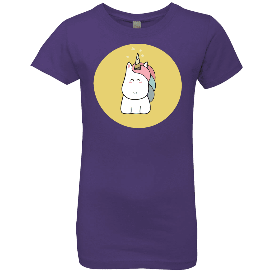 T-Shirts Purple Rush / YXS Kawaii Unicorn Girls Premium T-Shirt