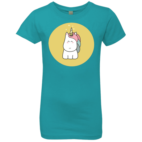 T-Shirts Tahiti Blue / YXS Kawaii Unicorn Girls Premium T-Shirt