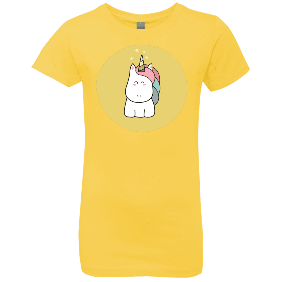 T-Shirts Vibrant Yellow / YXS Kawaii Unicorn Girls Premium T-Shirt