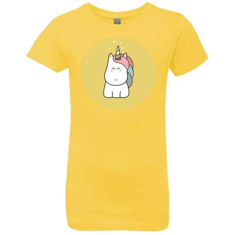 T-Shirts Vibrant Yellow / YXS Kawaii Unicorn Girls Premium T-Shirt