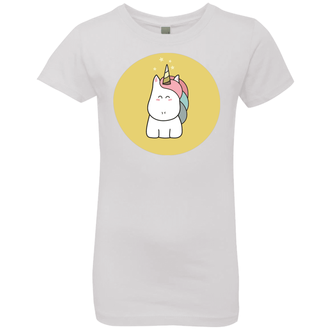T-Shirts White / YXS Kawaii Unicorn Girls Premium T-Shirt