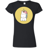 T-Shirts Black / S Kawaii Unicorn Junior Slimmer-Fit T-Shirt