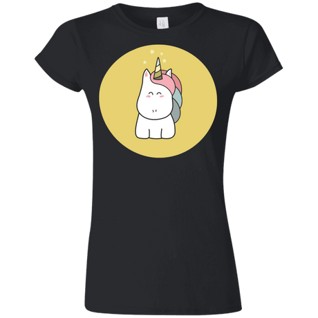 T-Shirts Black / S Kawaii Unicorn Junior Slimmer-Fit T-Shirt