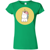 T-Shirts Irish Green / S Kawaii Unicorn Junior Slimmer-Fit T-Shirt
