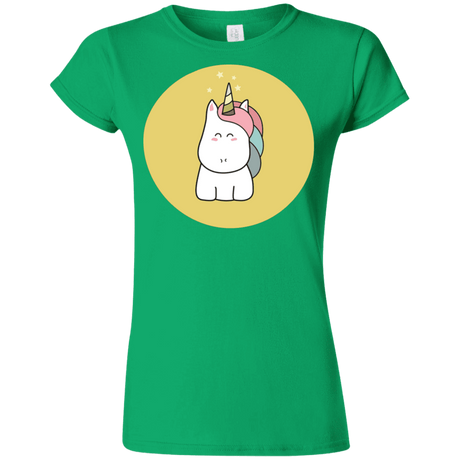 T-Shirts Irish Green / S Kawaii Unicorn Junior Slimmer-Fit T-Shirt