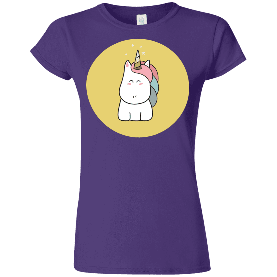 T-Shirts Purple / S Kawaii Unicorn Junior Slimmer-Fit T-Shirt