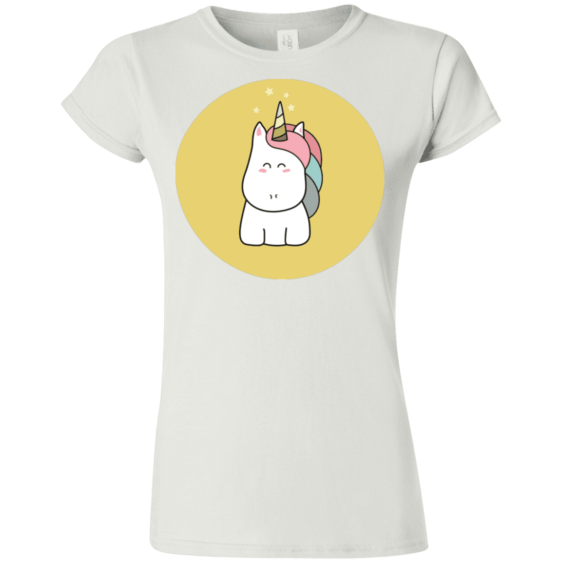 T-Shirts White / S Kawaii Unicorn Junior Slimmer-Fit T-Shirt