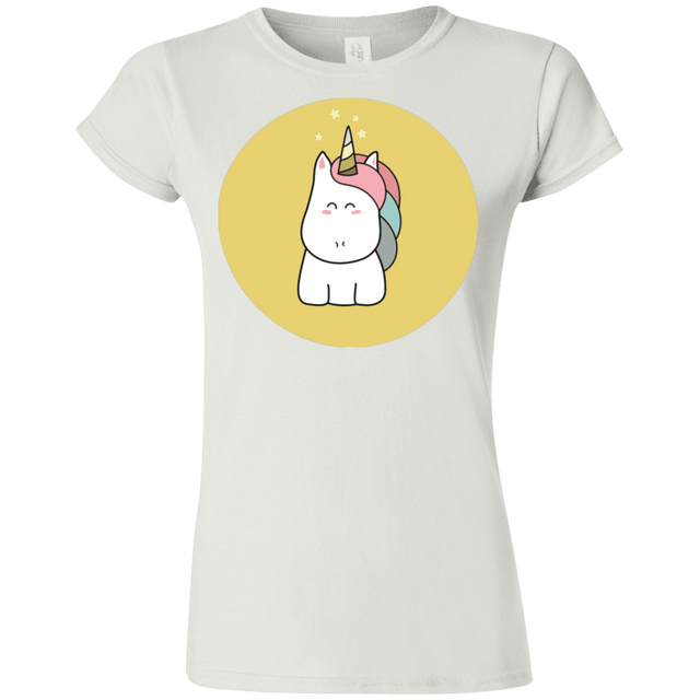 T-Shirts White / S Kawaii Unicorn Junior Slimmer-Fit T-Shirt