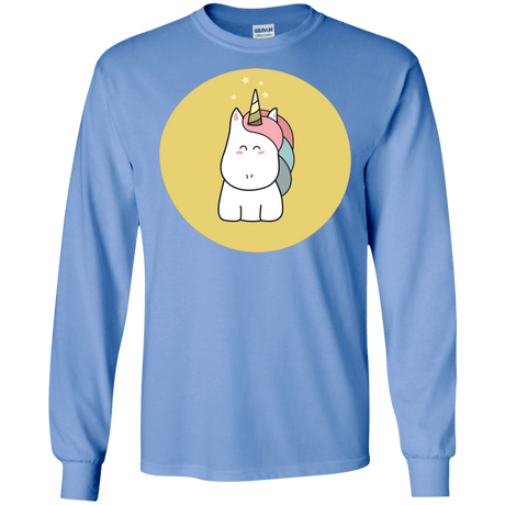 T-Shirts Carolina Blue / S Kawaii Unicorn Men's Long Sleeve T-Shirt