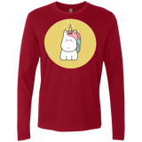 T-Shirts Cardinal / S Kawaii Unicorn Men's Premium Long Sleeve