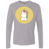 T-Shirts Heather Grey / S Kawaii Unicorn Men's Premium Long Sleeve