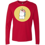 T-Shirts Red / S Kawaii Unicorn Men's Premium Long Sleeve