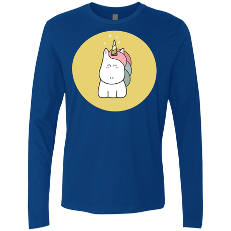 T-Shirts Royal / S Kawaii Unicorn Men's Premium Long Sleeve
