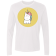 T-Shirts White / S Kawaii Unicorn Men's Premium Long Sleeve