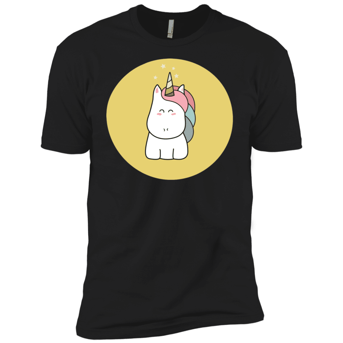 T-Shirts Black / X-Small Kawaii Unicorn Men's Premium T-Shirt