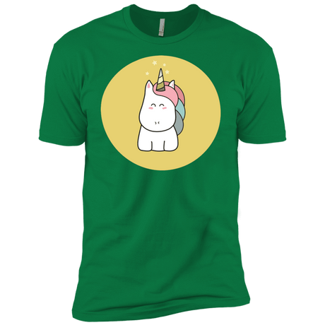 T-Shirts Kelly Green / X-Small Kawaii Unicorn Men's Premium T-Shirt