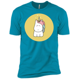 T-Shirts Turquoise / X-Small Kawaii Unicorn Men's Premium T-Shirt