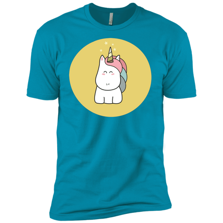 T-Shirts Turquoise / X-Small Kawaii Unicorn Men's Premium T-Shirt