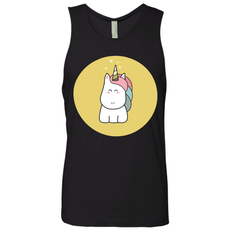 T-Shirts Black / S Kawaii Unicorn Men's Premium Tank Top