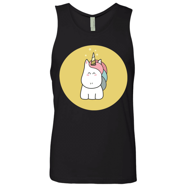 T-Shirts Black / S Kawaii Unicorn Men's Premium Tank Top