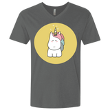 T-Shirts Heavy Metal / X-Small Kawaii Unicorn Men's Premium V-Neck