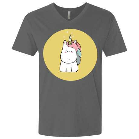 T-Shirts Heavy Metal / X-Small Kawaii Unicorn Men's Premium V-Neck