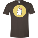 T-Shirts Dark Chocolate / S Kawaii Unicorn Men's Semi-Fitted Softstyle