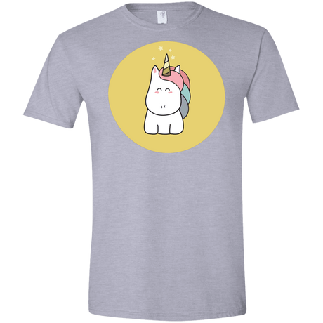 T-Shirts Sport Grey / X-Small Kawaii Unicorn Men's Semi-Fitted Softstyle