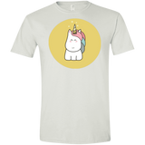 T-Shirts White / X-Small Kawaii Unicorn Men's Semi-Fitted Softstyle