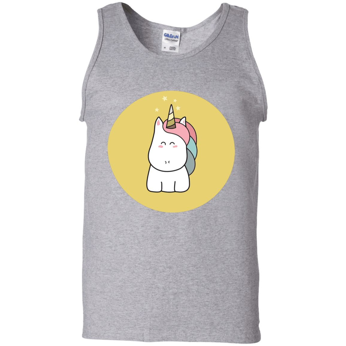 T-Shirts Sport Grey / S Kawaii Unicorn Men's Tank Top
