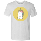 T-Shirts Heather White / S Kawaii Unicorn Men's Triblend T-Shirt