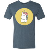 T-Shirts Indigo / S Kawaii Unicorn Men's Triblend T-Shirt