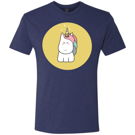 T-Shirts Vintage Navy / S Kawaii Unicorn Men's Triblend T-Shirt