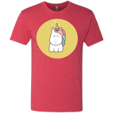 T-Shirts Vintage Red / S Kawaii Unicorn Men's Triblend T-Shirt