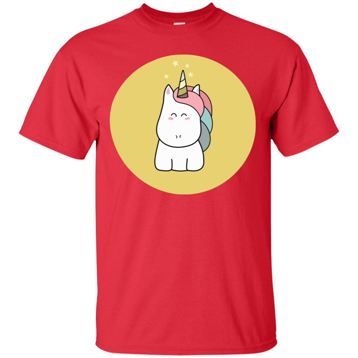 T-Shirts Red / S Kawaii Unicorn T-Shirt