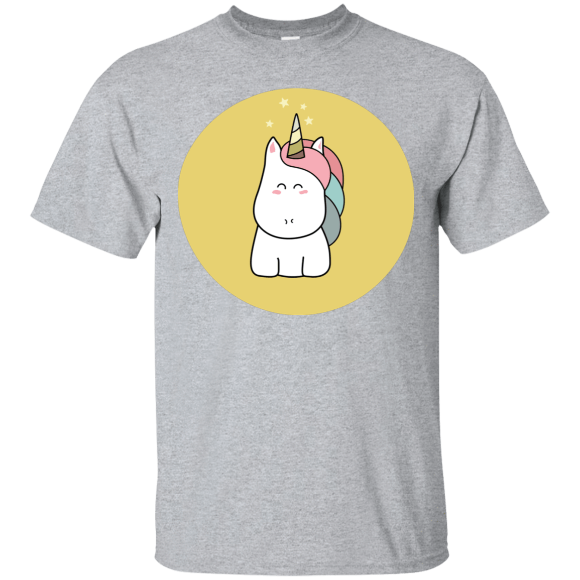 T-Shirts Sport Grey / S Kawaii Unicorn T-Shirt