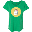 T-Shirts Envy / X-Small Kawaii Unicorn Triblend Dolman Sleeve