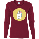 T-Shirts Cardinal / S Kawaii Unicorn Women's Long Sleeve T-Shirt
