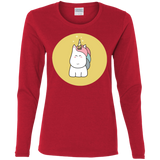 T-Shirts Red / S Kawaii Unicorn Women's Long Sleeve T-Shirt