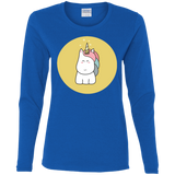 T-Shirts Royal / S Kawaii Unicorn Women's Long Sleeve T-Shirt