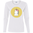 T-Shirts White / S Kawaii Unicorn Women's Long Sleeve T-Shirt