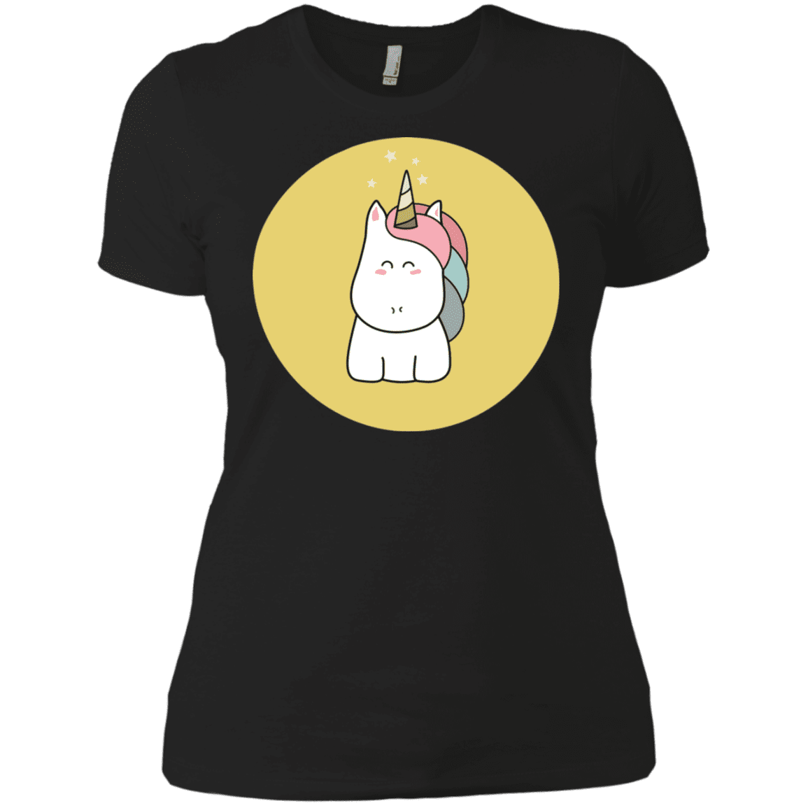 T-Shirts Black / X-Small Kawaii Unicorn Women's Premium T-Shirt