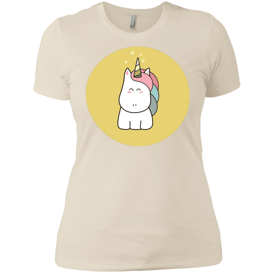 T-Shirts Ivory/ / X-Small Kawaii Unicorn Women's Premium T-Shirt