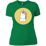 T-Shirts Kelly Green / X-Small Kawaii Unicorn Women's Premium T-Shirt