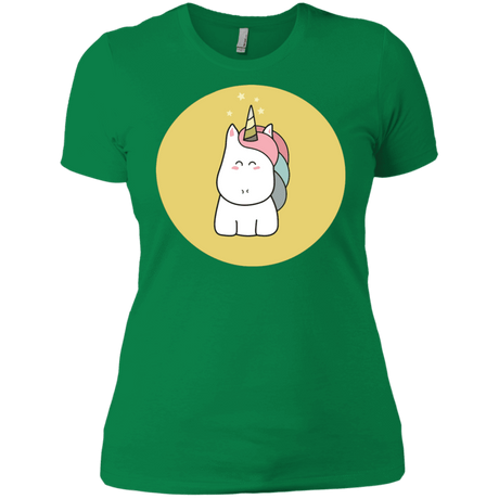 T-Shirts Kelly Green / X-Small Kawaii Unicorn Women's Premium T-Shirt