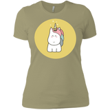 T-Shirts Light Olive / X-Small Kawaii Unicorn Women's Premium T-Shirt