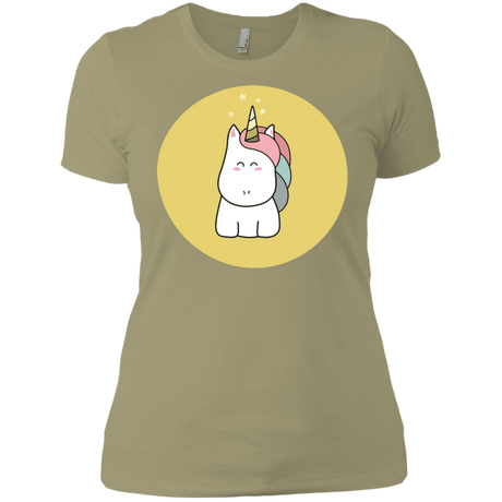 T-Shirts Light Olive / X-Small Kawaii Unicorn Women's Premium T-Shirt